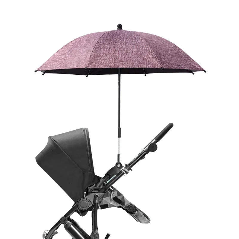 UV Protection Baby Stroller Umbrella With Clamp Universal Sunscree Rainproof Stroller Cover Umbrella  Baby Stroller Accessories