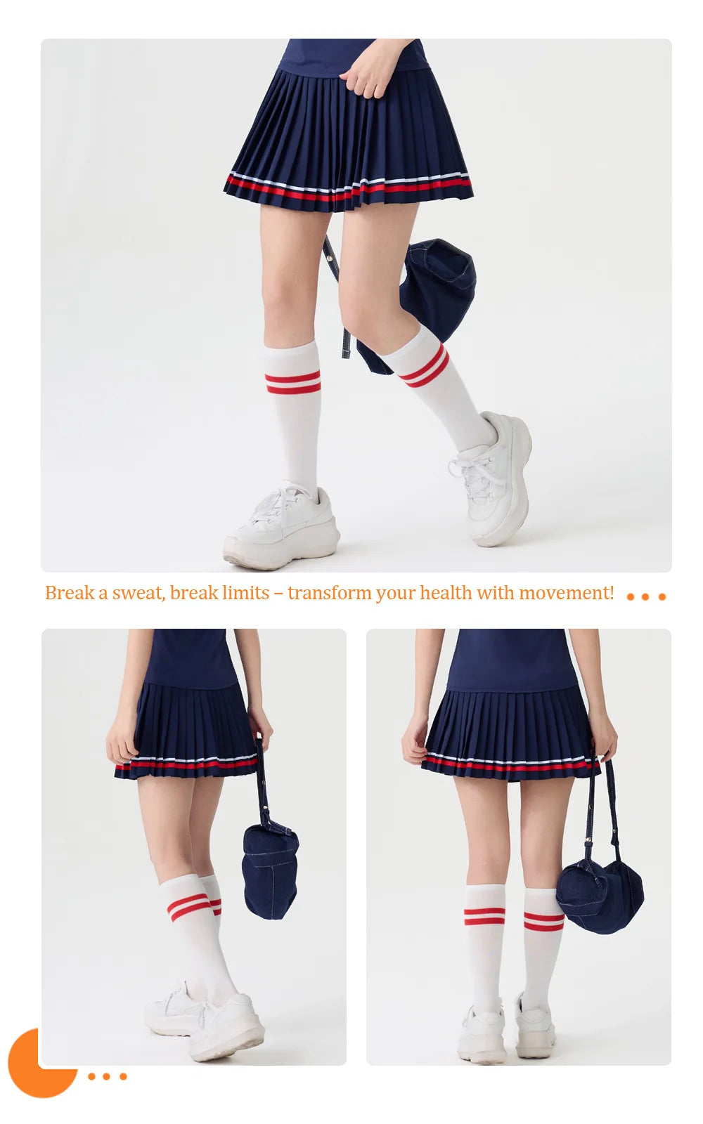 Women's High Waisted Tennis Skirt with Shorts 2-in-1 Quick Dry Yoga Skort Ladies Athletic Gym Running Skirt Summer Activewear