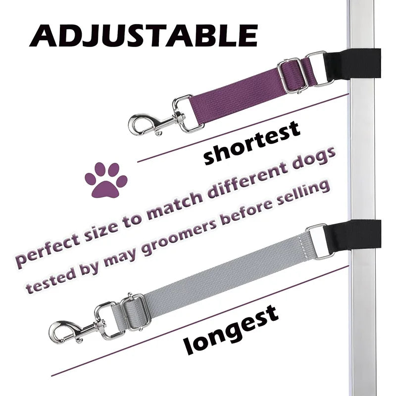 2 Pcs Pet Dog Grooming Basic Leashes Arm Accessories, Adjustable Pets Loops Extension Straps for Bathing Grooming Trimming