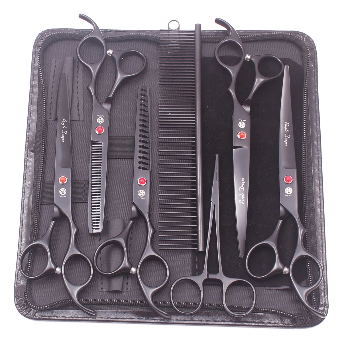 Pet Grooming Scissors Set - Professional Dog & Cat Grooming, Stainless Steel, Sharp, Multi-Piece, Ergonomic Handle, Durable Trim