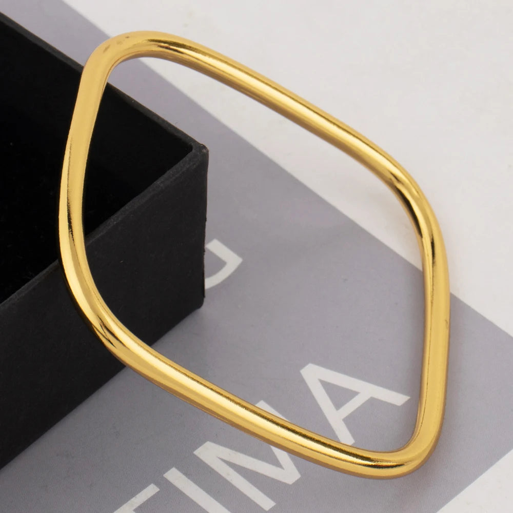 Bracelets Woman Gold Plated Simple Hip-hop Punk Personality Fashion High Stainless Steel Italian Men Sale Jewelry Accessories