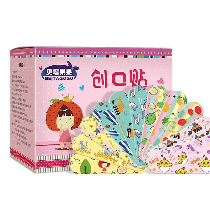 50/100/300/500Pcs First Aid Bandage Adhesive Plaster Wound Hemostasis Sticker Band Aid Stickers for Kids Children Emergency Kit