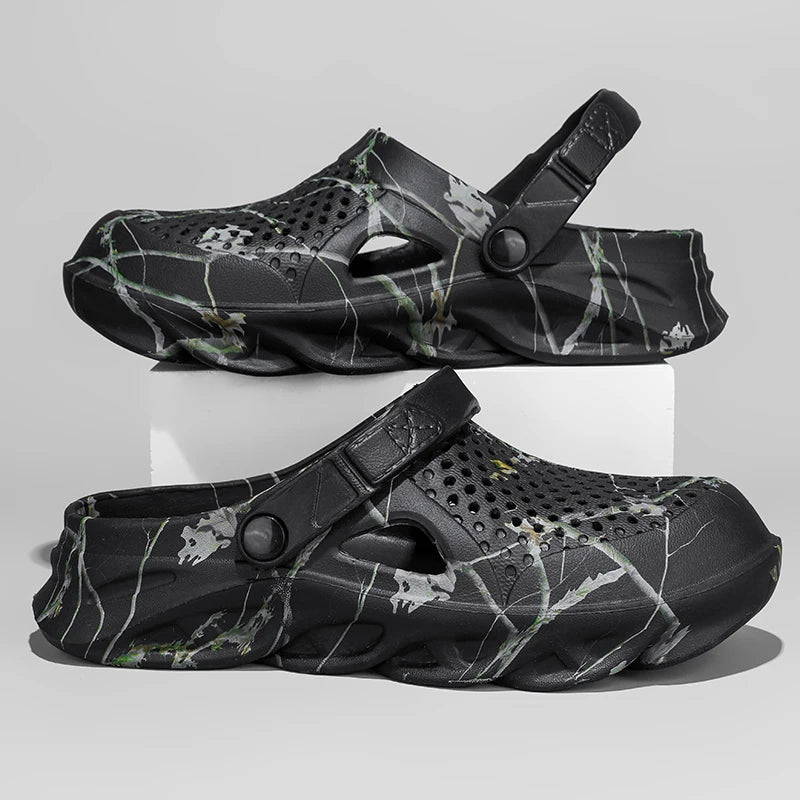 Men's Summer Sandals Clogs Men Women Breathable EVA Thick and Soft Sole Slippers Beach Water Shoes Couple's Clogs Big Size 47