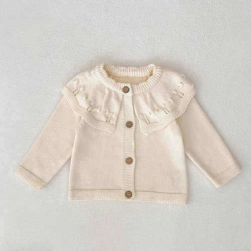 2025 New Autumn 0-3Yrs Newborn Baby Girls Sweater Coat Infant Baby Girls Knitting Cardigan Sweater Long Sleeve Cardigan Coat