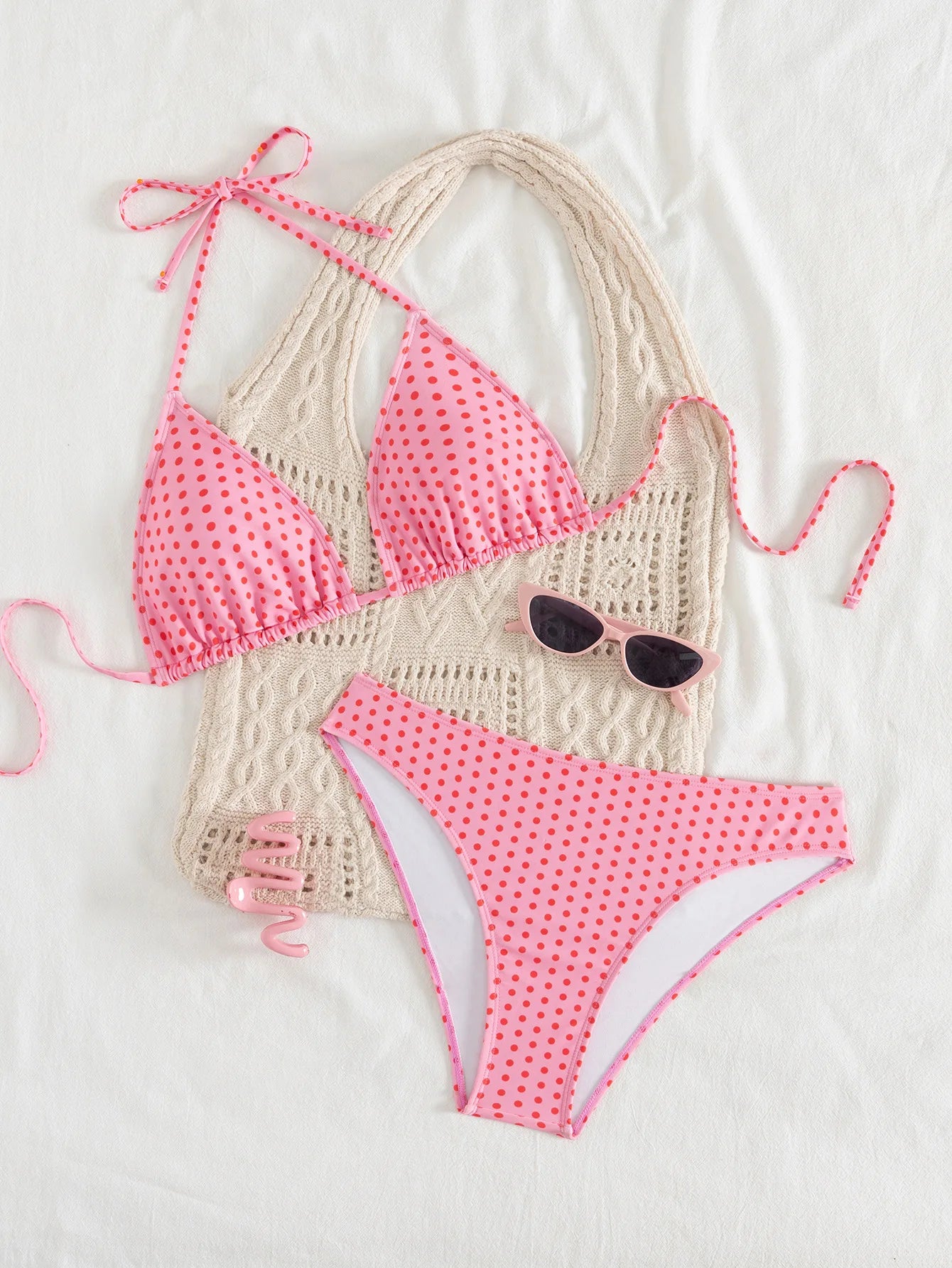 2026 Fashion Sexy Leopard Print Bikini Set for Women, Tie Side String Two Piece Swimsuit, Push Up Beach Bathing Suit, Summer