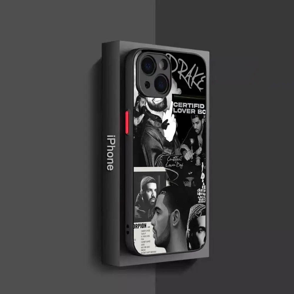 Rapper D-Drake Phone Case For iPhone 17 16 15 11 12 14 13 Pro Max Mini X XS XR 7 Plus 17E Air Shockproof Hard Matte Cover Fundas