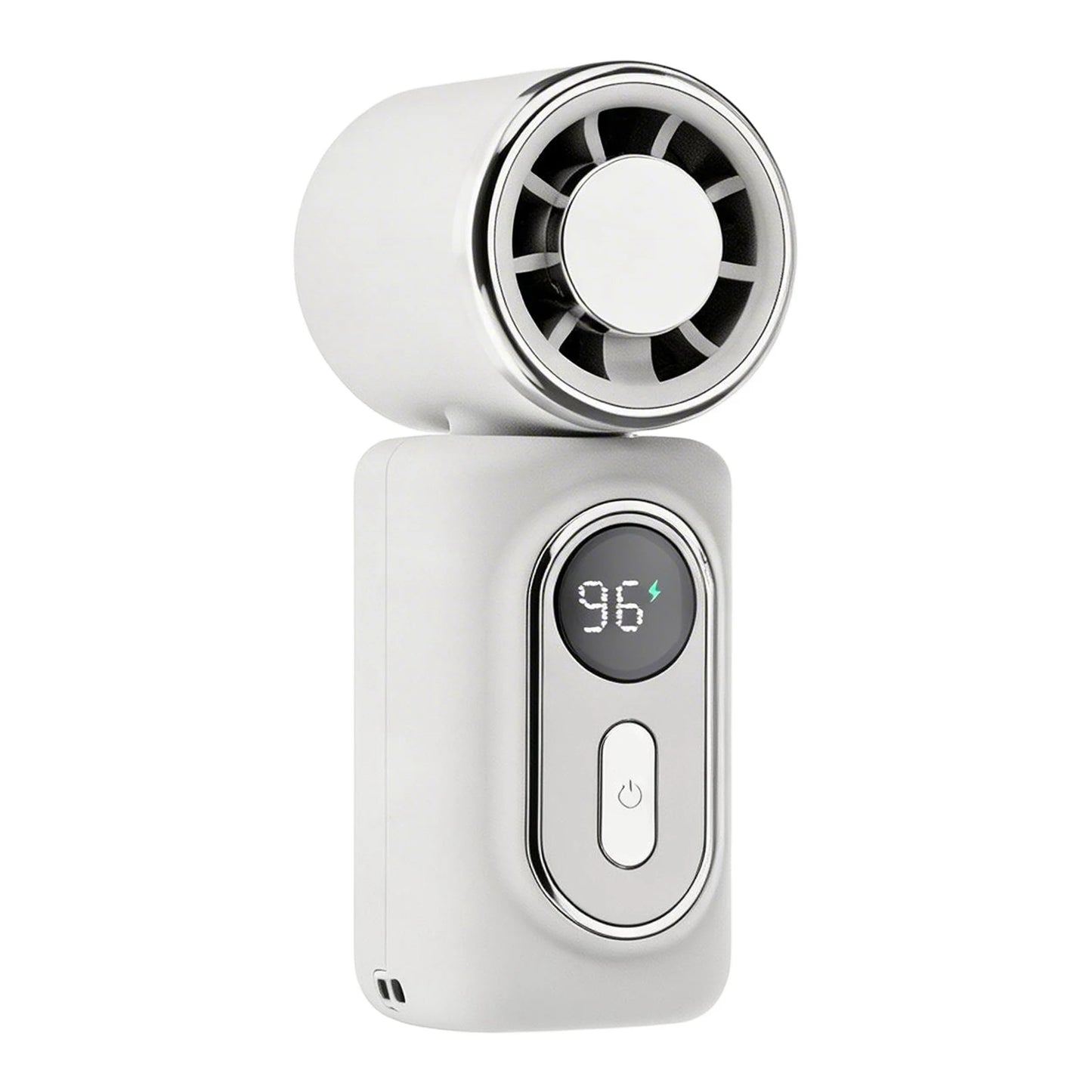 Portable Clip-On Mini Fans Adjustable 5-Speed Portable Fan with LED Display for Outdoor Travel Office Travel Accessories Gift