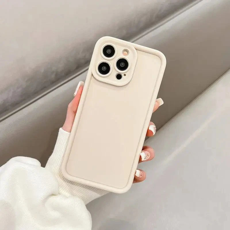 Luxury Candy Color Soft TPU Case For iPhone 17 Air 16 14 15 Pro Plus 13 12 11 Pro Max 16e Shockproof Silicone Phone Cover Fundas