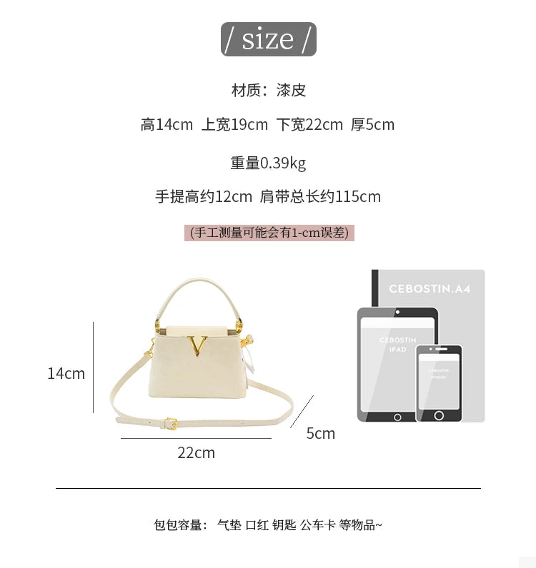 2026 Elegant Ladies Messenger Bag, High-Quality Leather Shoulder Bag For Women With Famous Designer Practical Style
