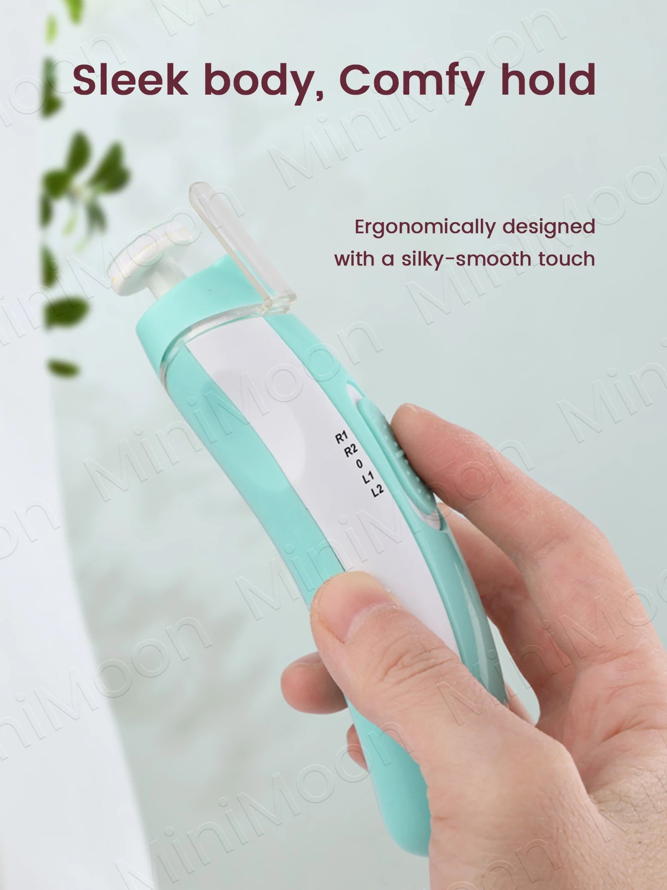Baby Electric Nail Trimmer, 4-Speed with LED Light for Safe, Pain-Free Manicures at Home, Gentle on Skin