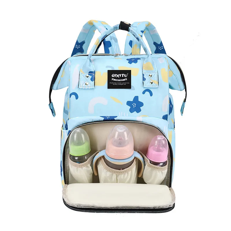 New Fashoin Maternity Bag for Babies Mummy Large Capacity Diaper Bag Backpack Waterproof Outdoor Travel Stroller Baby Cart Bag