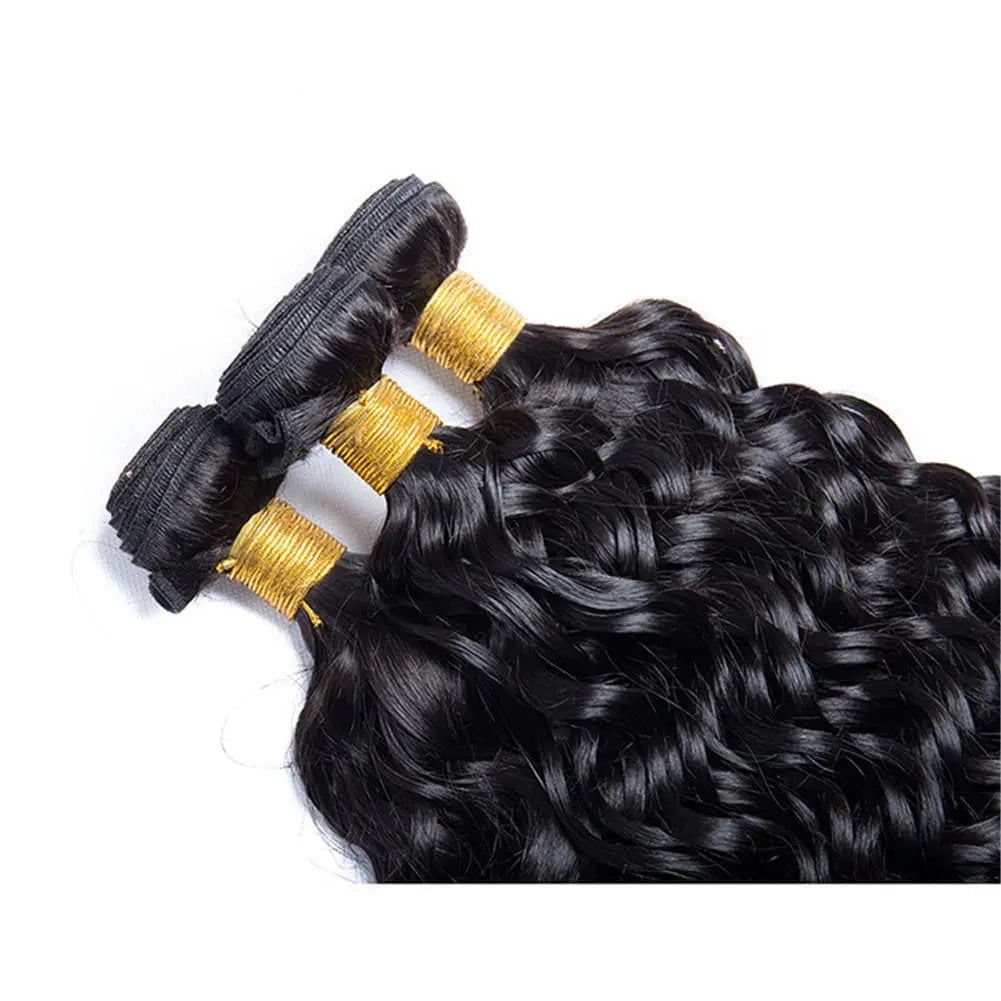 Water Wave Bundles Human Hair Extensions For Women Peruvian Hair Bundle Raw Virgin Hair Unprocessed Human Bundle Curly Hair