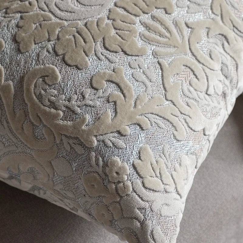 45x45/50x50cm Luxury Cut Velvet Sofa Pillow Cover Modern Nordic Cushion Case Living Room Villa Model Room Matching Velvet Back