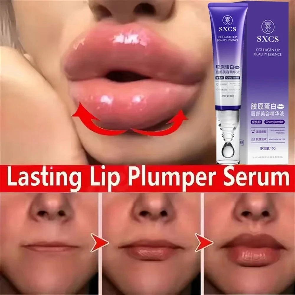 Instant Lip Plumping Essential Oil Nourishing Antiwrinkle Moisturising Sexy Lip Care Ultimate Plumping Lip Gloss Serum Cosmetics