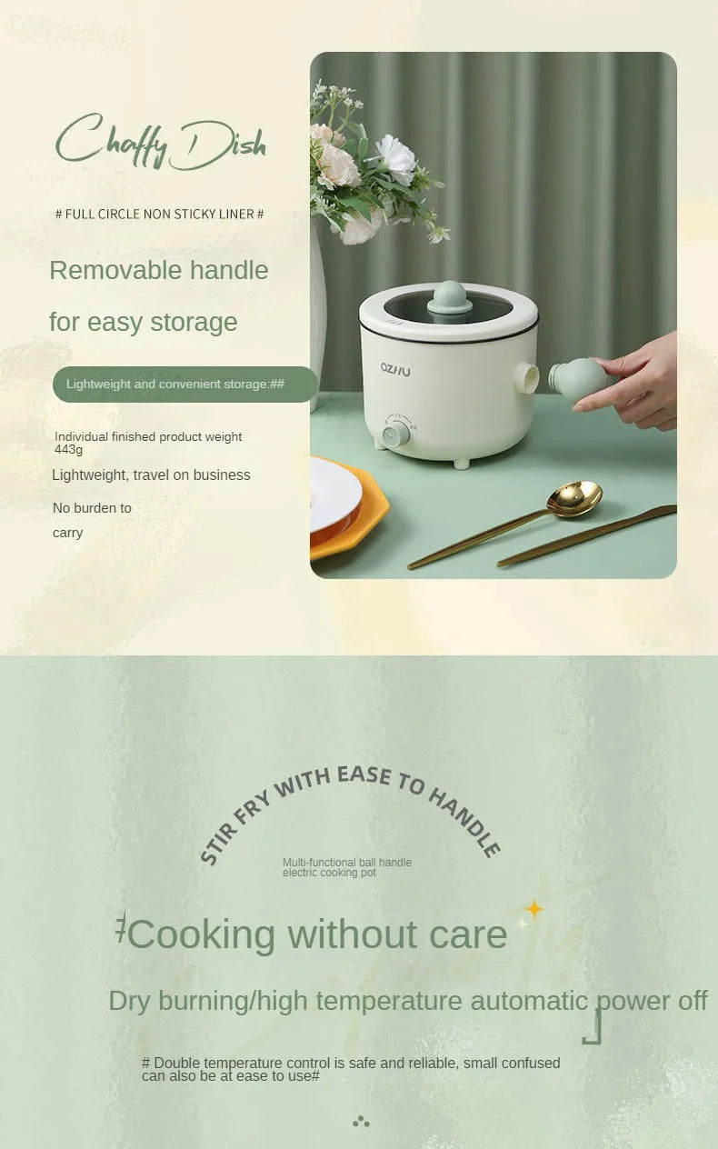 Mini Pot for Baby Electric Rice Pot Multicooker Hotpot Stew Heating Pan Noodles Eggs Soup Porridge Steamer Rice Cookers