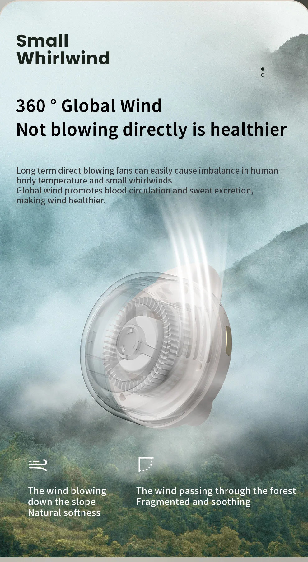 2026 Summer Clip-On Small Fan 360° Adjustable Lightweight And Portable Fan Suitable For Hands-Free Portable Fans When Going Out