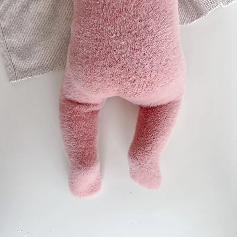 Baby Outfit Newborn Photography Props Mohair Knitted Bear Rompers Footed Jumpsuit Hat 2pcs/Sets Photography Clothing Accessories