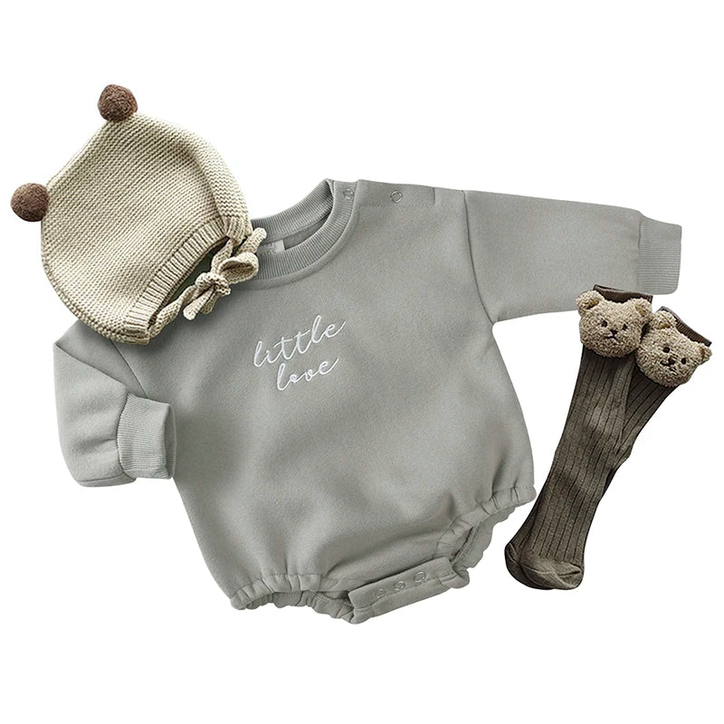2024 New Style Unisex Baby Boy Girl Solid Cotton Short Sleeve Letter Romper Newborn Bodysuit Top Autumn Infant Jumpsuits Clothes
