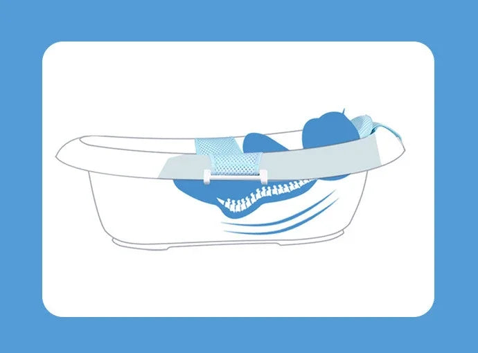Portable Baby Bathtub Pad Ajustable Bath Tub Shower Cushion Newborn Support Seat Mat Foldable Baby Bath Seat Floating Water Pad