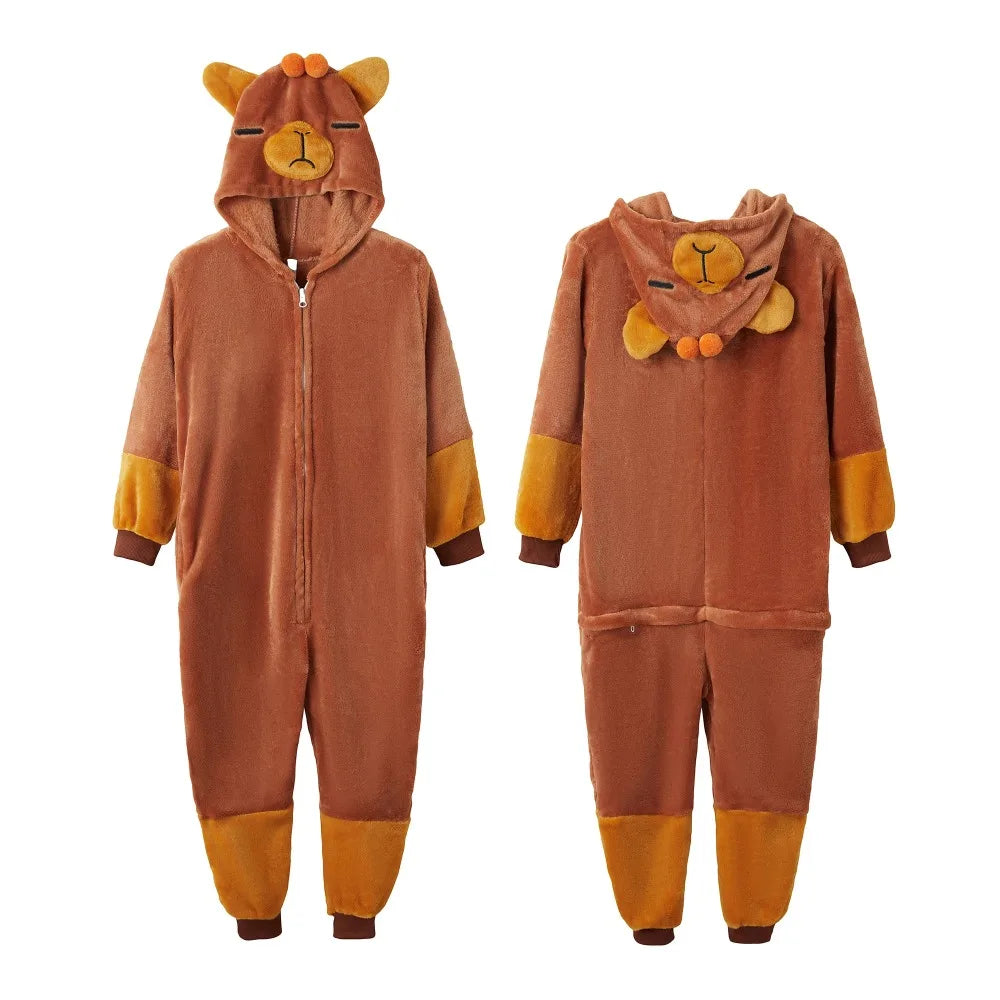 Animal Cosplay Overalls Kigurumi Cat Costume Halloween Carnival Stage Performance Role Play for Adults Kids Clothes Party Set