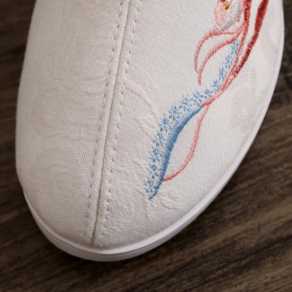 Winter Fashion Shoes Embroidered Fur Boots For Woman Bota Ancient Costume Botines Para Mujeres Hanfu Women's Boots Botas Mujer