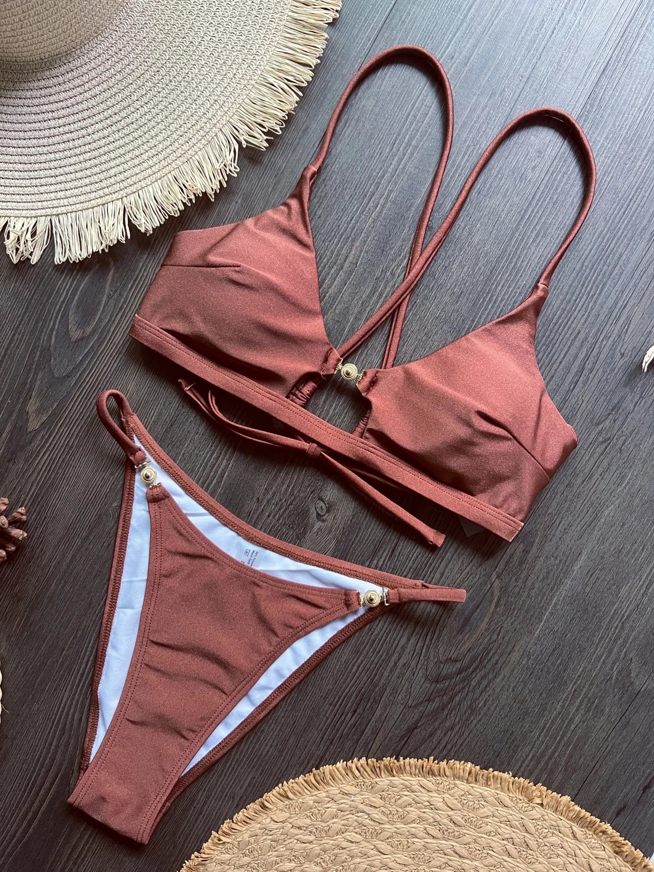 2026 Miyouj Push Up Bikinis New Two Piece Suit Bathsuit Sexy Bikini Sets Hollow Out Swimsuit String Bathwear Low Waist Swimwear
