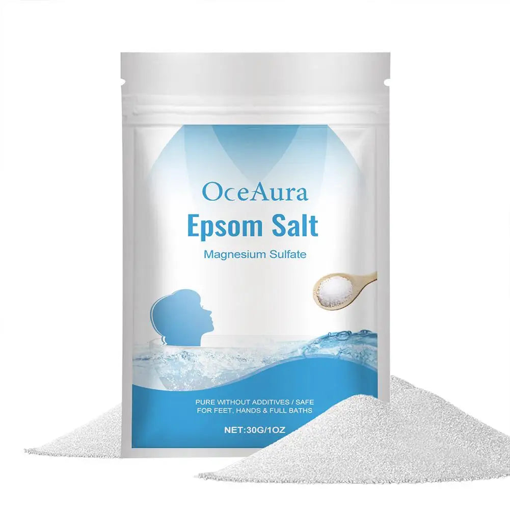 1/2/3/4/5/6/8/10PCS*30g Natural Epsom Salt Body Bath Salt Gentle Exfoliating Dead Skin Remover Deep Moisturizing Care
