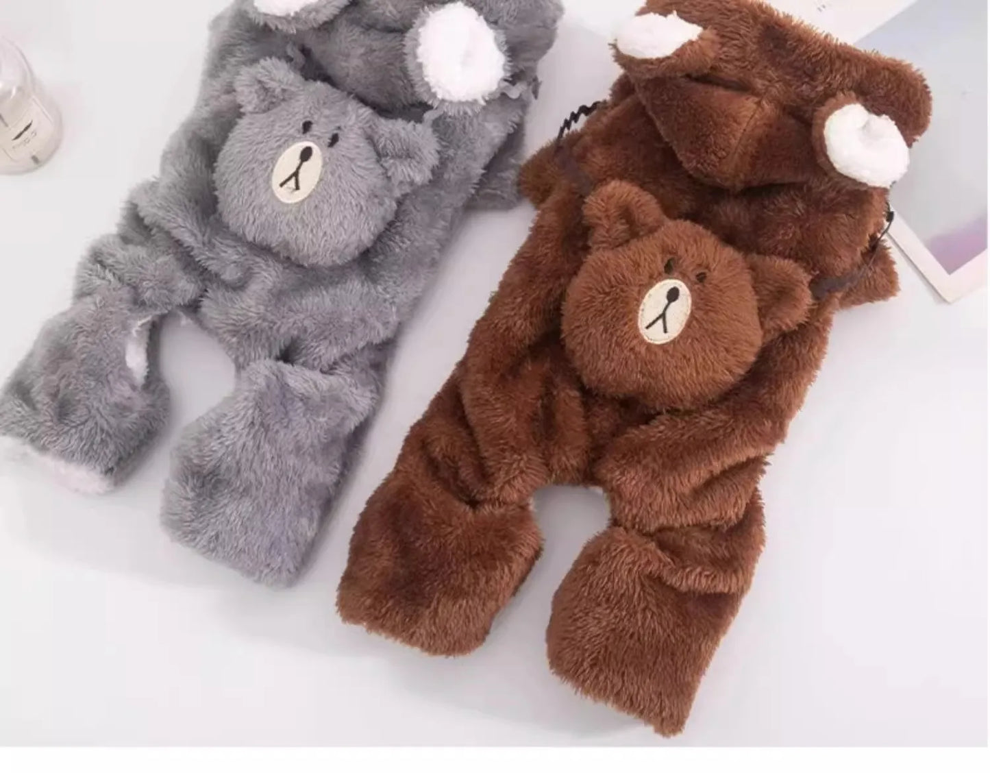 Dog Clothes Winter Autumn Warm Four Legged Fleece Lined Thickened Outfits for Cats Golden Gradient Ragdoll Small To Medium Dogs
