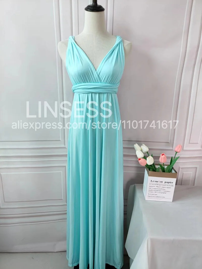 Multiway Maxi Dress Bridesmaid Dress Infinity Cocktail Dress Floor Length Bridesmaid Dress Maxi Dress for Bridesmaid Gifts