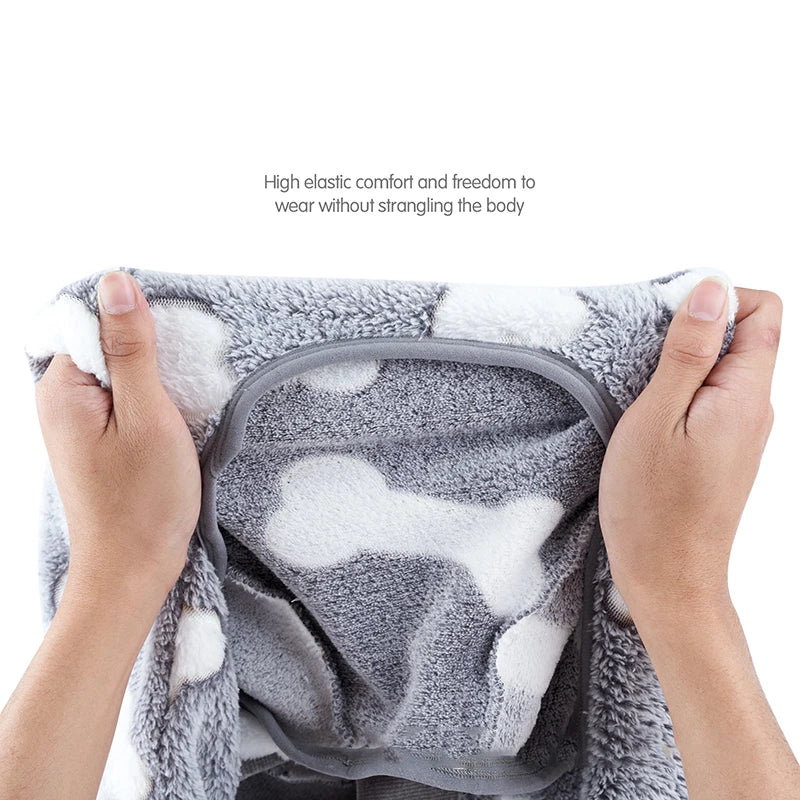 Flannel Dogs Pajamas Jumpsuit Four Legs Winter Warm Onesies for Medium Large Dogs Warm Puppy Cat Jumpsuit Pet Dog Clothes