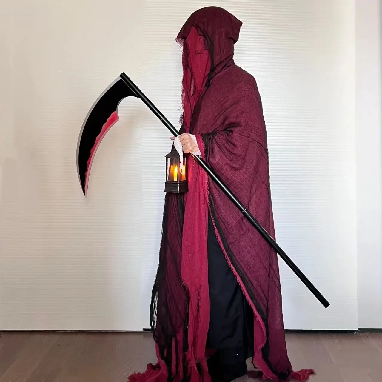Halloween costume horror ghost clothes adult zombie cloak wizard robe wear secret room death dress up costume cloak