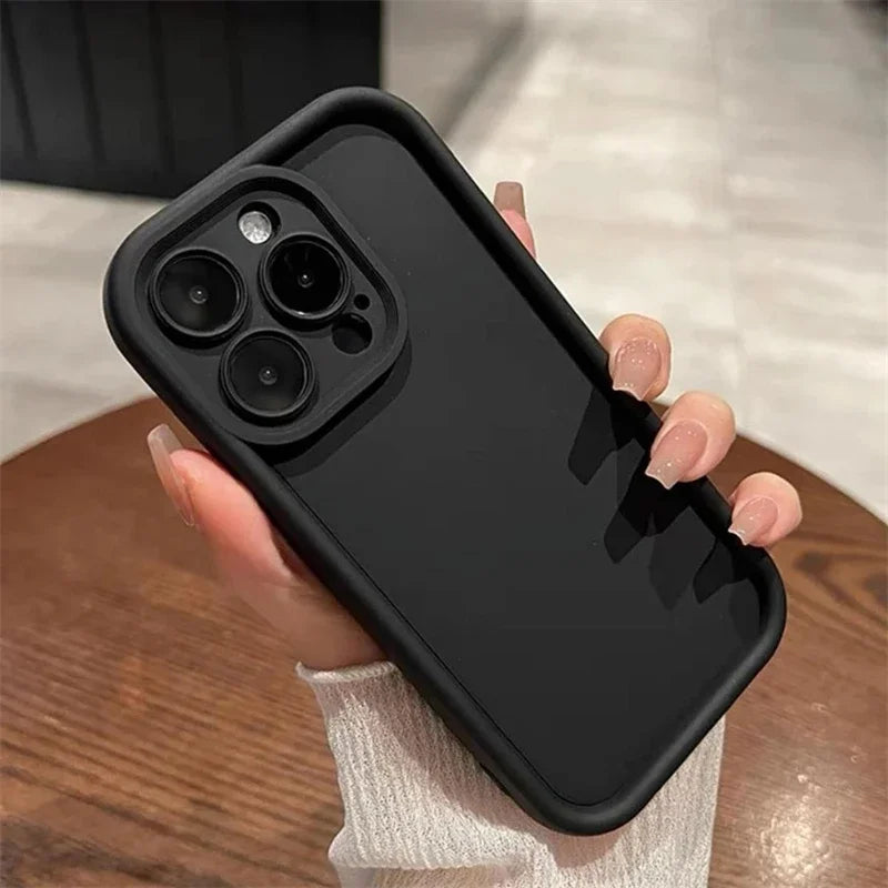 Luxury Candy Color Soft TPU Case For iPhone 17 Air 16 14 15 Pro Plus 13 12 11 Pro Max 16e Shockproof Silicone Phone Cover Fundas