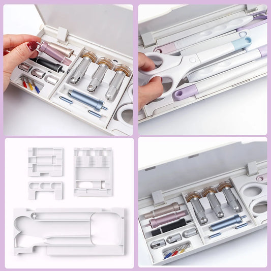 4pcs/Set Tools Storage Inserts Compatible with Cricut Maker 3&Maker Weeding Tool Kit Tray Blades Housing Tip Accessorie Organize