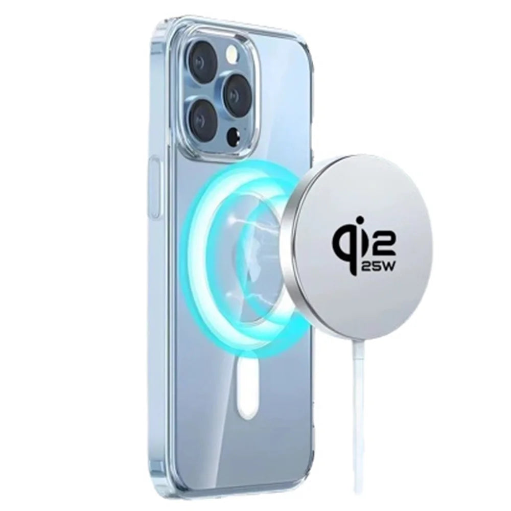 Qi2.2 25W Wireless Charger Magnetic Wireless Charging Station for IPhone 17 16 15 14 13 12 Pro Max Airpods with Type-C Cable
