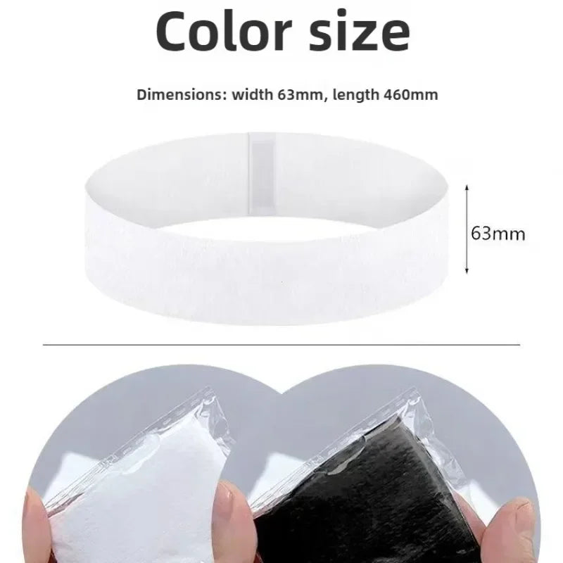 50pcs Disposable Headbands for Facials Spa Stretch Non-Woven Soft Skin Care Hair Bands Women Salons Face Washing Beauty Tools