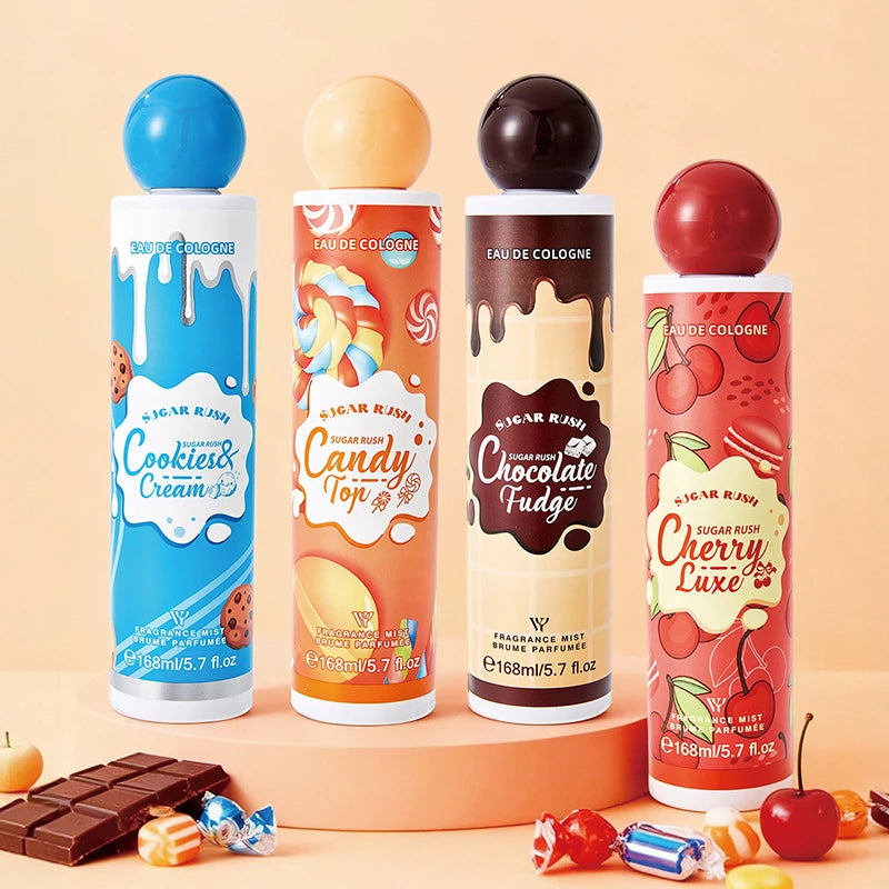 Rich Gourmand Perfume Unisex Fresh Berry Sweet Cookie Chocolate Cream Eau De Toilette Lasting Alluring Scent Body Spray 168ml
