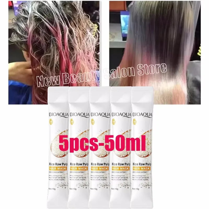 Keratin Hair Mask Magical 5 Second Repair Damage Frizzy Soft Smooth Shiny Hair Deep Moisturize Hair Treat Repair Hair Care Mask