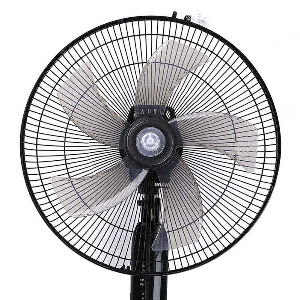 Replacement Fan Blade for 16 Inch Household Stand or Desk Fans 5 Leaves Plastic Blade with Nut Cover Offering Use