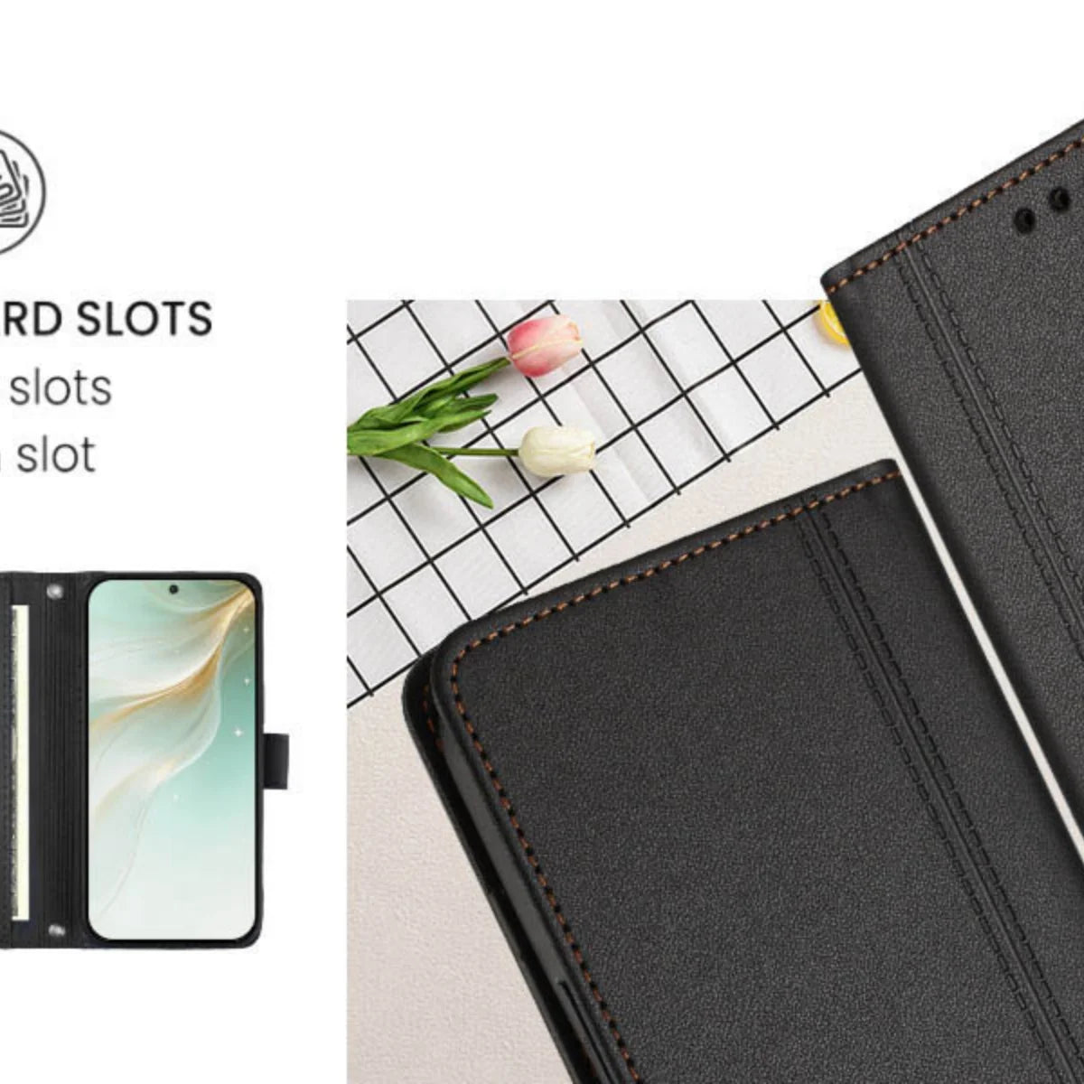 Luxury Premium Leather Wallet Case For iPhone 17 16 15 14 13 12 17 Pro Max Plus Air 17e 16e Wallet Card Slot Magnetic Flip Cover