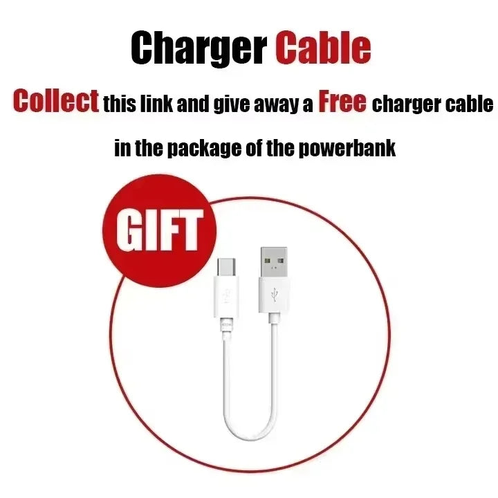 Lenovo 500000mAh Power Bank Large Capacity Portable LED Light Solar External Battery Four Interface Charger Powerbank 2026