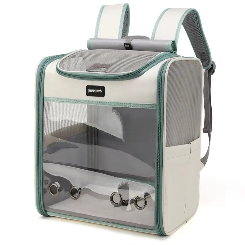 Outdoor Portable Cat Backpack Large Capacity Cat Carrier Bag Comfortable Pet Bag for Dogs Cats Ventilated Design Kitten Backpack