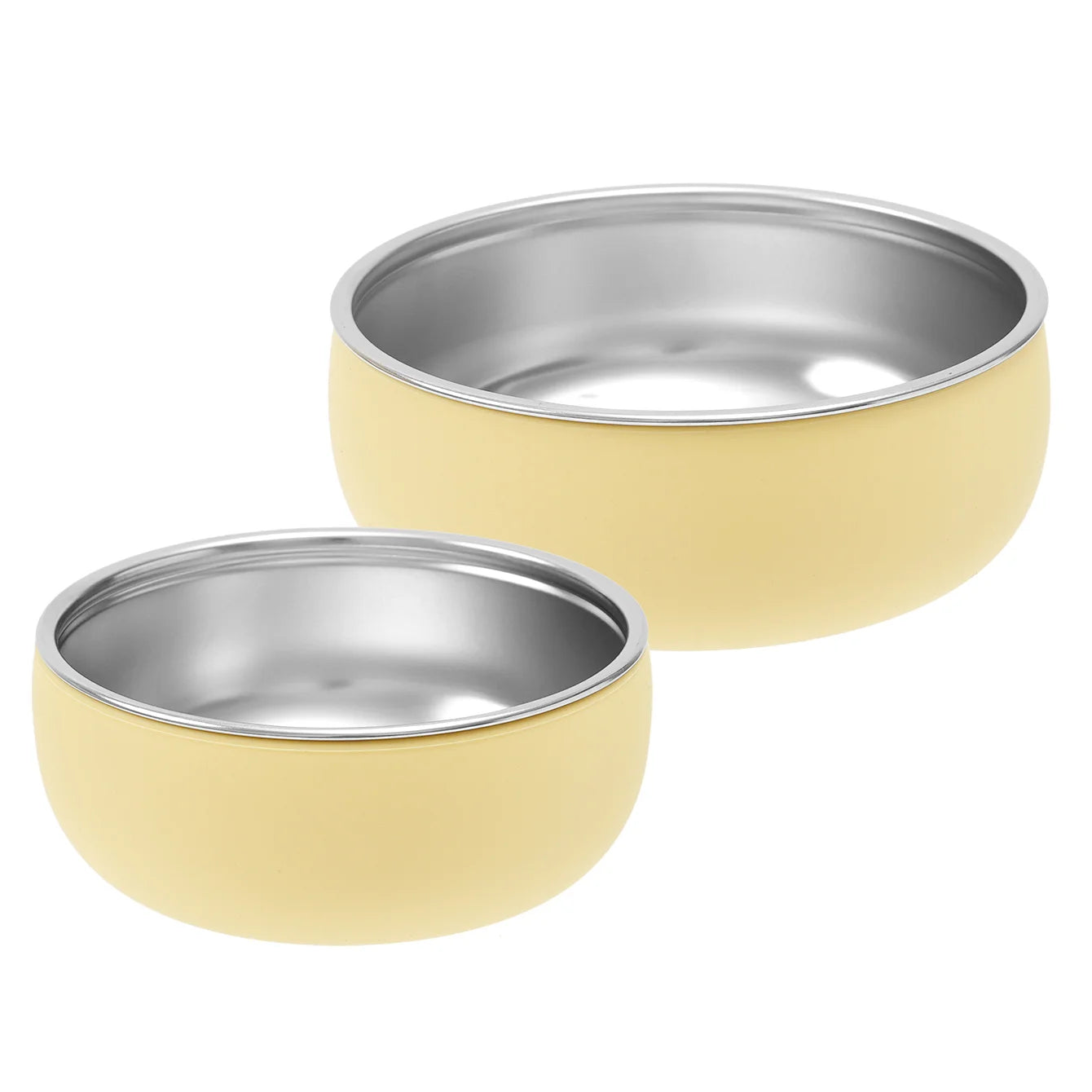 2PCS Baby Feeding Set Stainless Steel Silicone Detachable Bowl Heat Resistant Food Dishes Plate BPA Free Children's Tableware