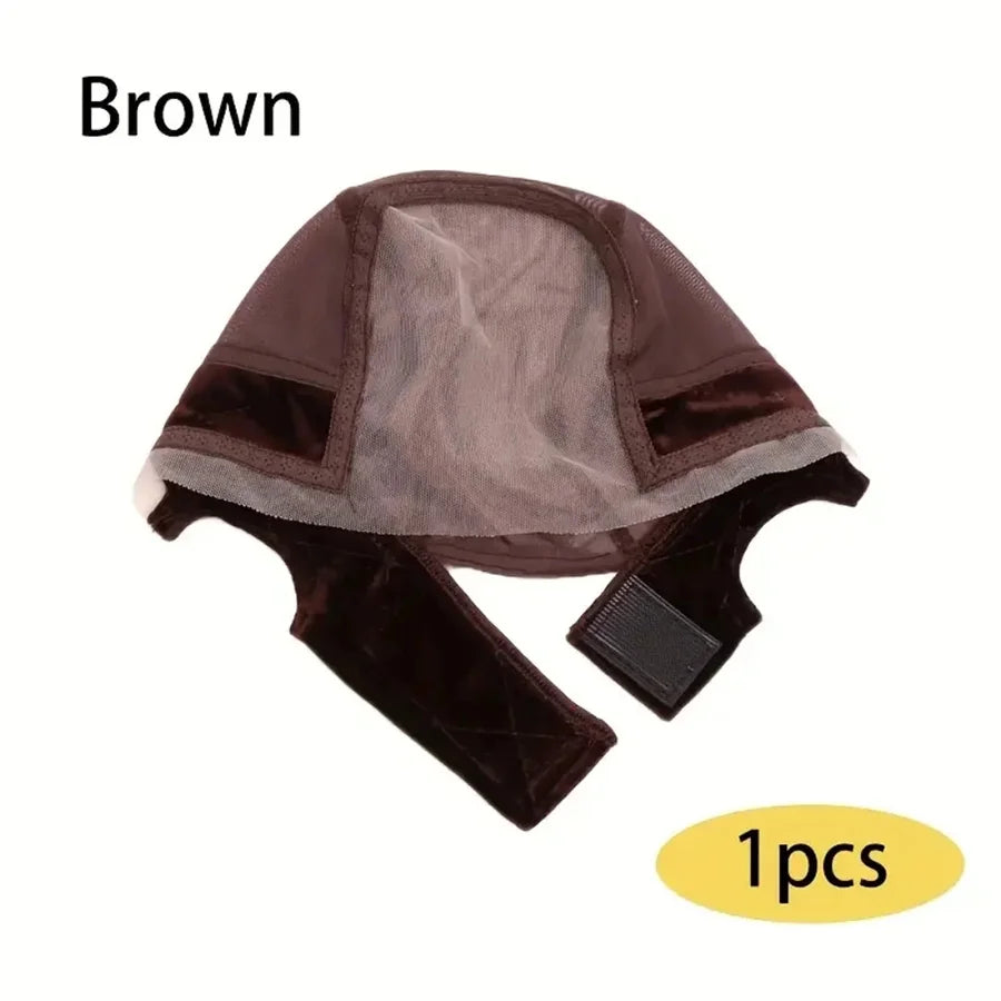 Lace Wig 9*6 Caps for Women, Wig Caps with Grip Band Glueless Wig Grip Synthetic Cap, Non-Slip Adjustable Elastic Headband