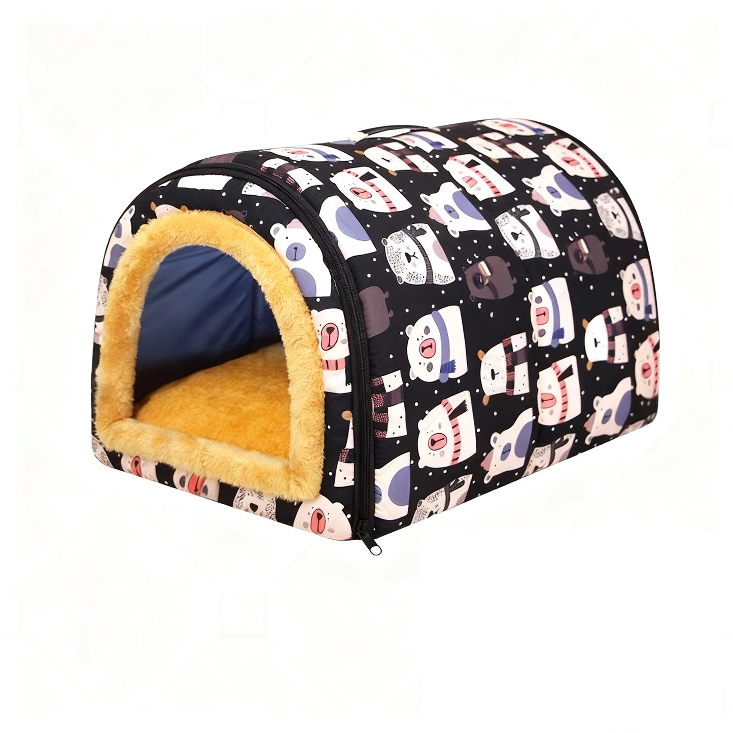 Pet Dog House Soft Cozy Pet Sleeping Bed for Small Medium Dogs Cats Foldable Removable Puppy Nest Portable Kennel Pet Supplies