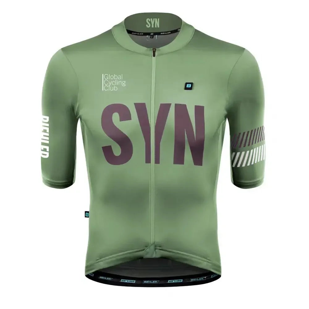SYN Summer cycling clothes men's jerseys road cycling short sleeved sets bibs quick drying clothes breathable cycling shirt