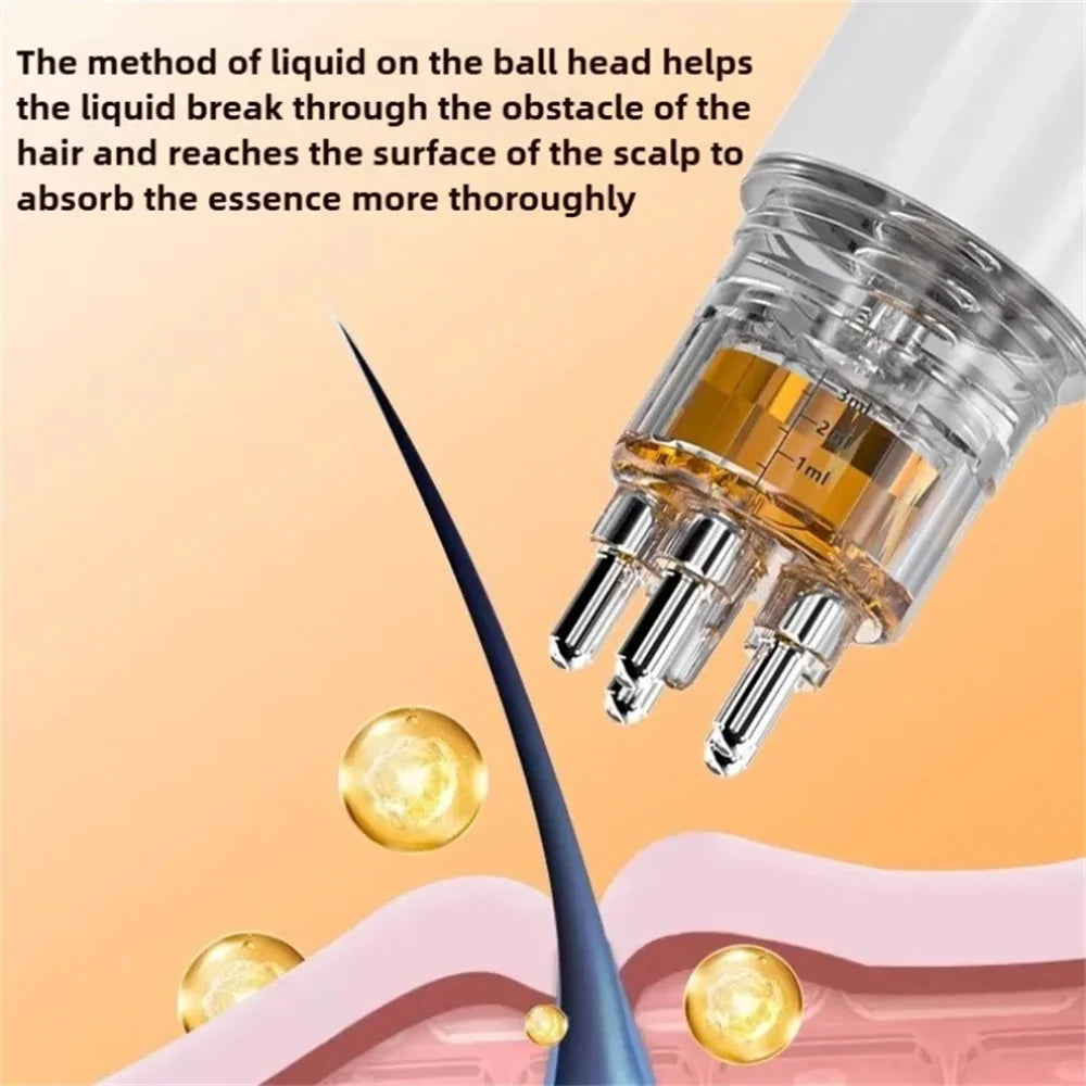 Portable Scalp Medicine Applicator Oil Liquid Guiding Massager Anti Hair Loss Scalp Scalp Applicator Liquid Comb Anti Hair Loss