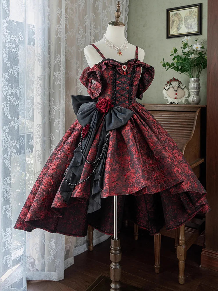 Coalfell New Lolita Princess Dress Elegant Party Gown Luxury Lolita Ball Gown Flower Wedding Dress
