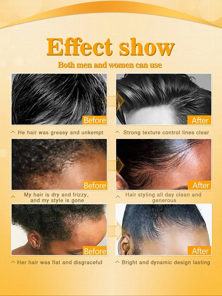 Best Selling Strong Hold Hair Gel - Professional Braiding Gel Non-Sticky Hair Styling Gel Long-Lasting Hold No Residue Hair Care