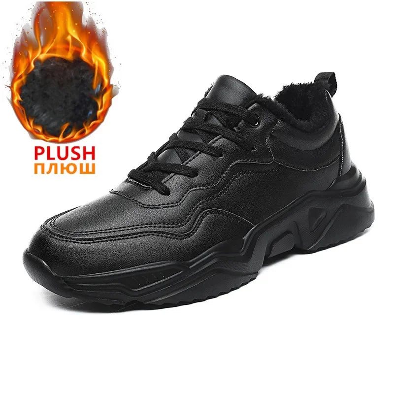 Winter Men Casual Shoes Breathable Warm Walking Sneakers Outdoor Lightweight Male Sport Shoes Lace-up Mens No-slip Running Shoes