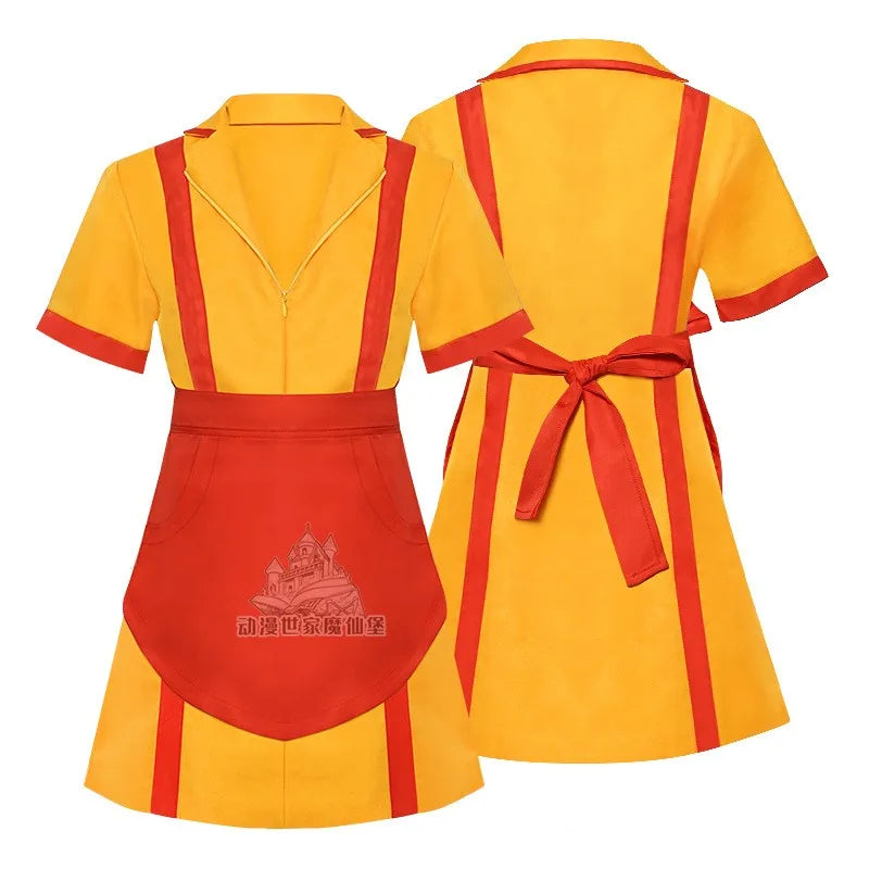 Halloween Cos Dress Women'S Dress Movie Bankruptcy Sisters Cosplay Bar Work Dress Dress Girls Makeup Set Surprise Gift